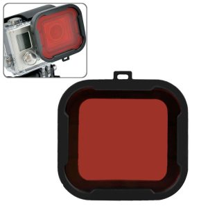 Polar Pro Aqua Cube Snap-on Dive Housing Filter for GoPro HERO4 / 3+ (Red)