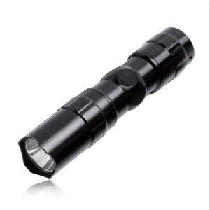 3W LED Mini Flashlight Light Torch Lamp with Strap (Black)