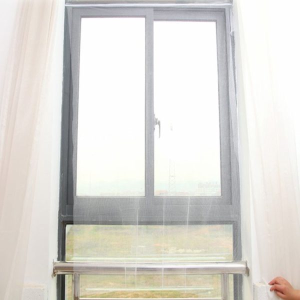 DIY Polyester Fly Screen / Window Screen Hook and Loop Fastener Mosquito Net (White) - Image 5