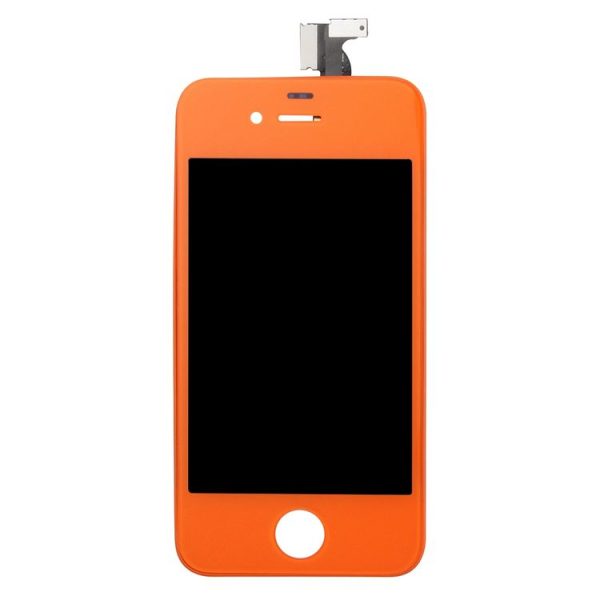 LCD Screen with Frame for iPhone 4 (Orange) - Image 2