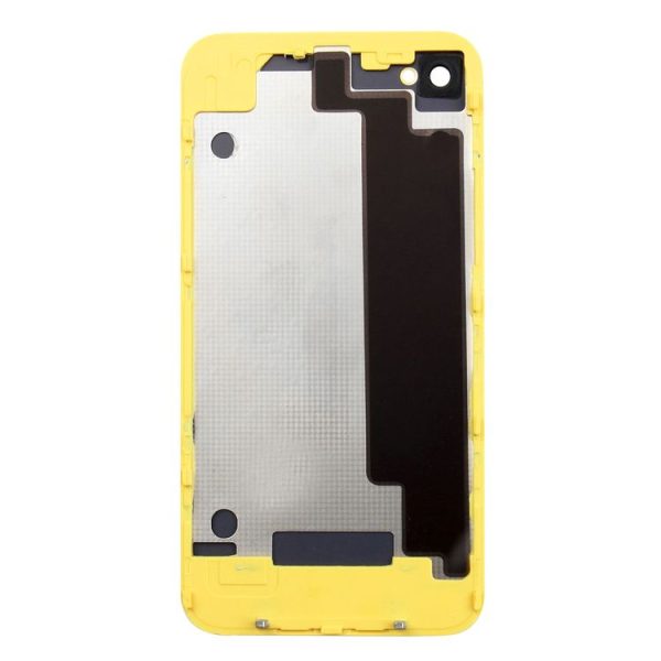 3 in 1 for iPhone 4 (LCD Digitizer + Glass Back Cover + Controller Button) Kit (Yellow) - Image 4