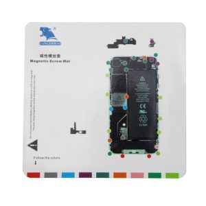 Magnetic Screws Mat for iPhone 4, Size: 20cm x 19cm (White)