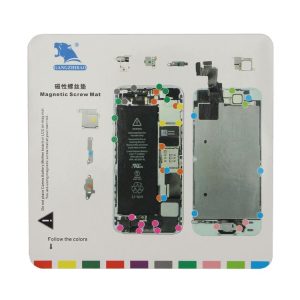 Magnetic Screws Mat for iPhone 5S, Size: 20cm x 19cm (White)