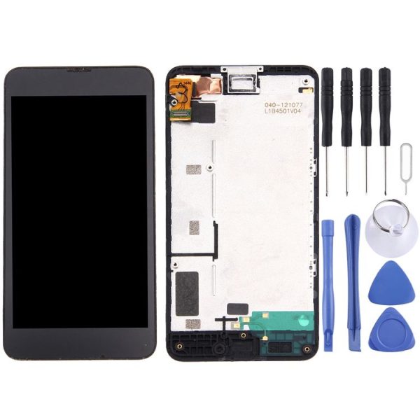 LCD Display + Touch Panel with Frame for Nokia Lumia 630 / 635 (Black)