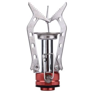 WH-S001 Outdoor Portable Ultra Mini Stainless Steel Gas Stove Camping Gas Stove (Silver)