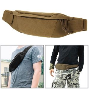 Multifunctional Outdoor Sports Running Waist Pack for Men As Fanny Pack Bum Bag Hip Money Belt (Brown)