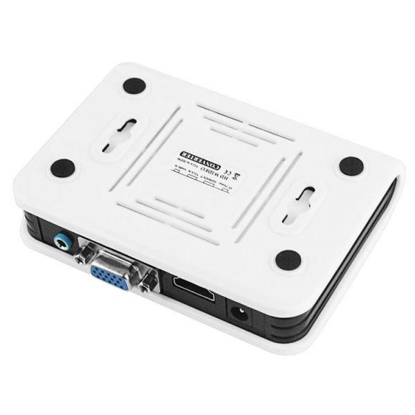 1080P HDMI to VGA adapter Digital to Analog Video Audio Converter Cable for Xbox 360 PS3 PS4 PC Laptop TV Box Projector (White) - Image 3