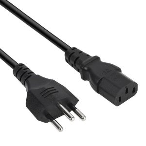 3 Prong Style Brazil AC Power Cord, Length: 1.2m (OD5.5)