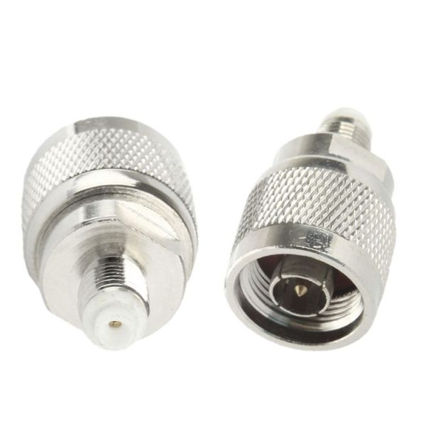 Coaxial RF FME Female to N Male Adaptor (Silver)