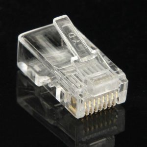 100pcs / Pack RJ45 Connector Modular Plug, Gold: 3u