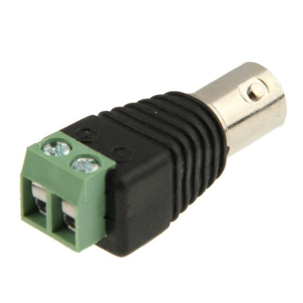 10 PCS Green Power to BNC Coaxial Female Adapter Connector for CCTV Cameras - Image 3