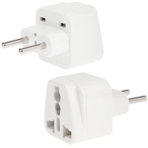 EU Plug Adapter Power Socket Travel Converter (White)