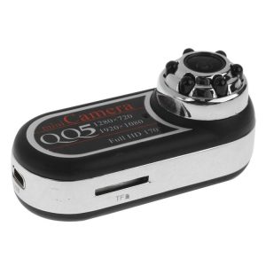 QQ5 Mini DV 1080P / 720P Full HD 170 Degree Ultra Wide Angle IR Night Vision Motion Detecting DVR Camera