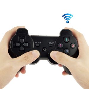 Double Shock III Wireless Controller, Manette Sans Fil Double Shock III for Sony PS3, Has Vibration Action (with logo) (Black)