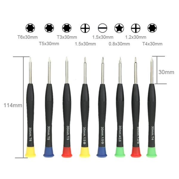 8 in 1 30mm Screwdriver Tools Kit - Image 3