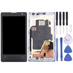 LCD Display + Touch Panel with Frame for Nokia Lumia 1020 (Black)