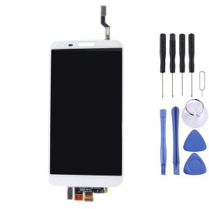 2 in 1 for LG G2 / D800 D801 D803 F320 (Original LCD + Touch Pad) Digitizer Assembly (White)