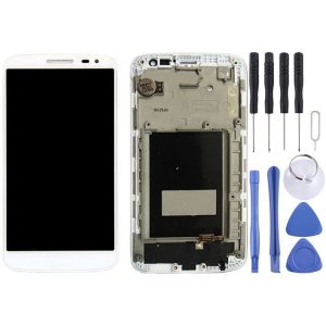 LCD Display + Touch Panel with Frame for LG G2 Mini / D620 / D618 (White)