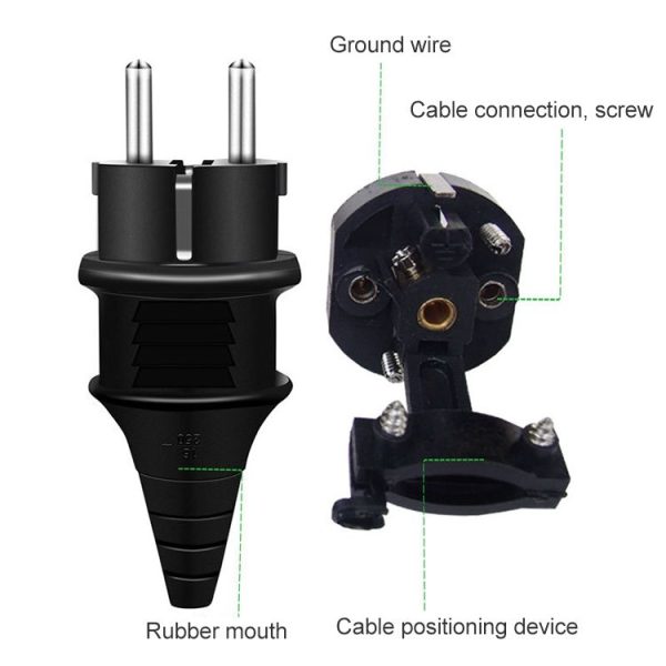 Plug Adapter, Travel Power Adaptor with EU Plug - Image 4