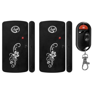 Forecum 9806CB2 Smart Vibration Home Magnetic Sensor Alarm, Two Magnetic Sensor One Remote Controller