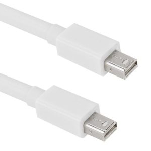 Mini DP DisplayPort Cable for Apple iMac MacBook Pro, Length: 2m (White)