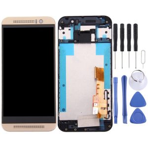 TFT LCD Screen for HTC One M9 Digitizer Full Assembly with Frame (Gold on Gold)