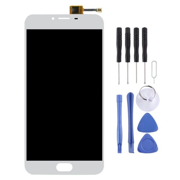 TFT LCD Screen for Meizu U20 Digitizer Full Assembly with Frame (White)