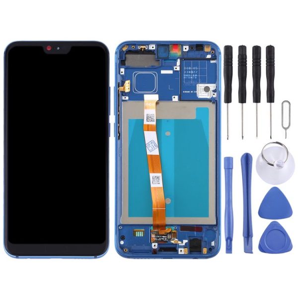 OEM LCD Screen for Huawei Honor 10 Digitizer Full Assembly with Frame (Blue) - Image 2