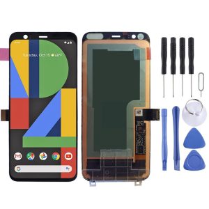 Original LCD Screen for Google Pixel 4 with Digitizer Full Assembly (Black)
