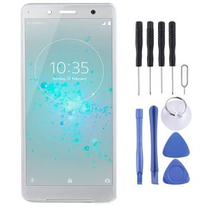 LCD Screen and Digitizer Full Assembly for Sony Xperia XZ2 Compact (Silver)