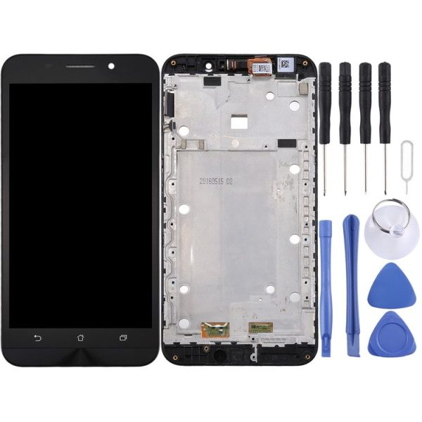 OEM LCD Screen for Asus ZenFone Max / ZC550KL / Z010DA Digitizer Full Assembly with Frame(Black)