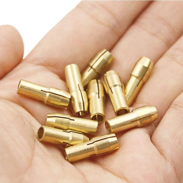 10 in 1 Three-claw Copper Clamp Nut for Electric Mill Fittings, Bore diameter: 0.5-3.2mm - Image 5