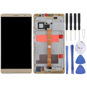 OEM LCD Screen for Huawei Mate 8 Digitizer Full Assembly with Frame (Gold)