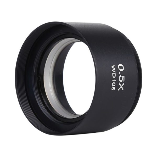 Stereo Microscopes Auxiliary Objective Lens Barlow Lens Magnifier 0.5X WD165 - Image 3