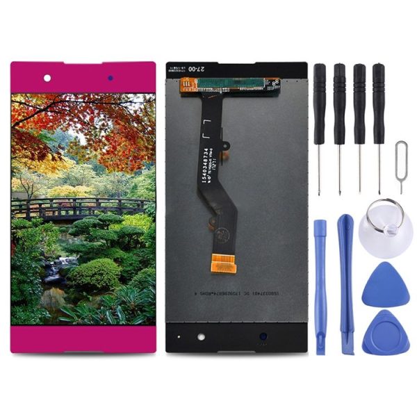 Original LCD Screen for Sony Xperia XA1 Plus with Digitizer Full Assembly (Pink)