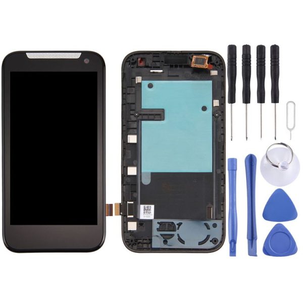 TFT LCD Screen for HTC Desire 310 Dual SIM Digitizer Full Assembly with Frame (Black)
