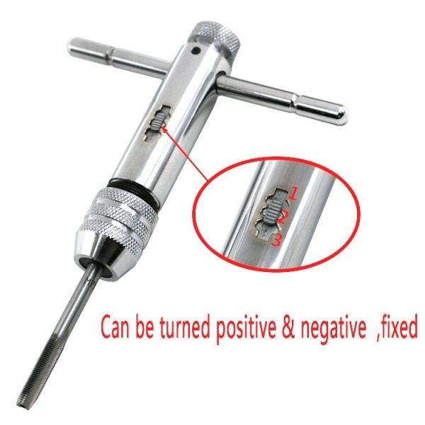 M5-M12 Lengthened Adjustable Ratchet Wrench with Positive and Reverse Tap Wrench - Image 6