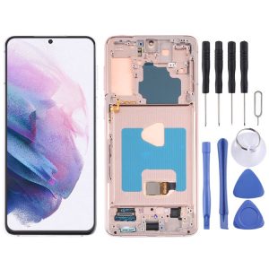 Samsung Galaxy S21+ 5G SM-G996 Original LCD Screen Digitizer Full Assembly With Frame (Gold)