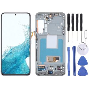 Samsung Galaxy S22 5G SM-S901B Original LCD Screen Digitizer Full Assembly with Frame (Green)