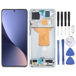 Xiaomi 12 Original AMOLED Material LCD Screen Digitizer Full Assembly with Frame (Green)