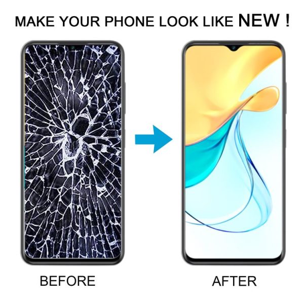 ZTE Axon 50 Lite 8050 LCD Screen Digitizer Full Assembly with Frame (Black) - Image 6