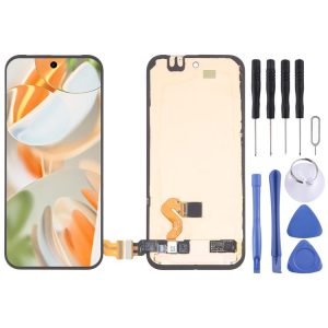 Google Pixel 9 Pro GR83Y GEC77 Original OLED Material LCD Screen Digitizer Full Assembly with Frame