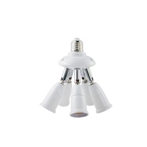 E27 to E27 Splitter Adjustable LED Light Bulb Holder Adapter Converter Socket Light Bulb Holder, type: 5 In 1