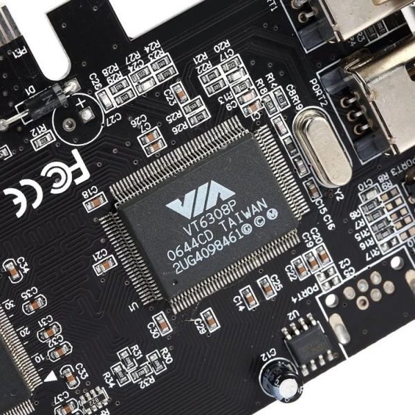 PCI-E 3 Ports 1394a 1394b Firewire Expansion Card 2 x 6 Pin + 1 x 4 Pin for Desktop PC - Image 6