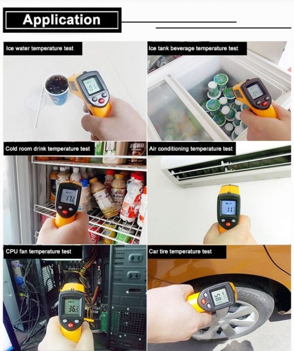 Digital Laser Infrared Temperature Sensor Controller GM320 Handheld Thermometer - Image 5