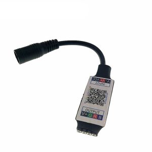 Mini RGB Bluetooth Controller Light Strip Controller For RGB LED Strip DC5V 12V 24V (Black)