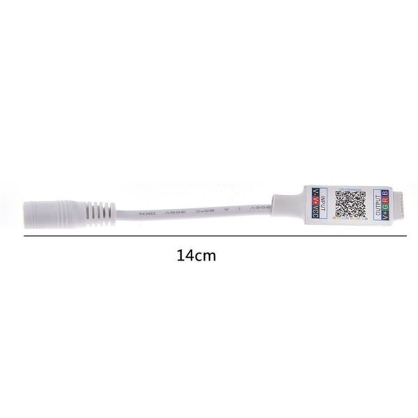 Mini RGB Bluetooth Controller Light Strip Controller For RGB LED Strip DC5V 12V 24V (Black) - Image 6
