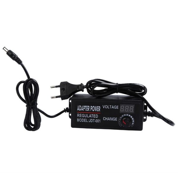 AC To DC Adjustable Voltage Power Adapter Universal Power Supply Display Screen Power Switching Charger EU, Output Voltage: 3-12-5A - Image 8