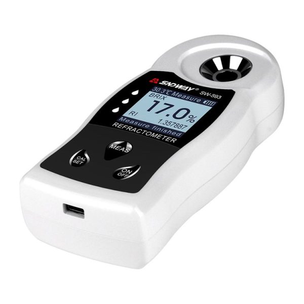 SNDWAY SW-593 Digital Refractometer Sugar Brix Meter Rechargeable Wine Beer Alcohol Drink Fruit Sugar Concentration Meter - Image 3