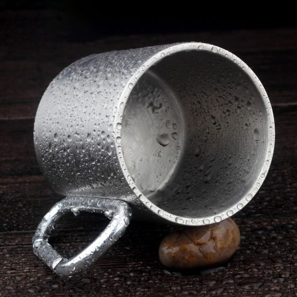 Stainless Steel Double Walled Water Mugs Coffee Cup with Carabiner Handle, Random Color Delivery - Image 6
